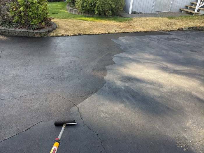 cleanup  power washing driveway action