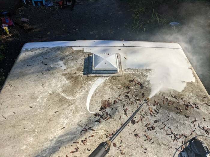 cleanup  roof cleaning